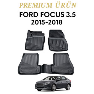 Ford Focus 3.5 2015-2018 Uyumlu 3d Oto Paspas Premium