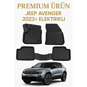 Jeep Avenger 2023+ Elektrikli Uyumlu 3d Oto Paspas Premium