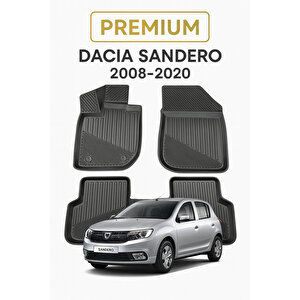 Dacia Sandero 2008-2020 Uyumlu 3d Oto Paspas Premium