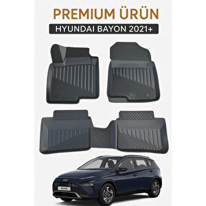 Hyundai Bayon 2021+ Uyumlu 3d Oto Paspas Premium
