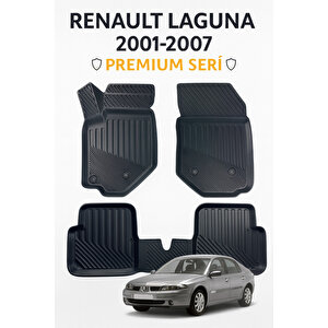 Renault Laguna 2001–2007 Uyumlu 3d Kauçuk Oto Paspas – Premium Seri