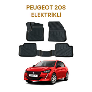 Peugeot 208 Elektrikli Uyumlu 3d Oto Paspas Premium