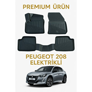 Peugeot 208 Elektrikli Uyumlu 3d Oto Paspas Premium