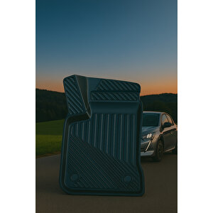 Peugeot 208 Elektrikli Uyumlu 3d Oto Paspas Premium