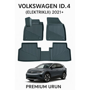 Volkswagen Id4 Elektrikli 2021+ Uyumlu 3d Oto Paspas Premium