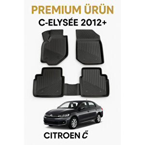 Citroën C-elysee 2012+ 3d Havuzlu Oto Paspas Premium