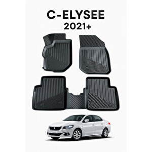 Citroën C-elysee 2012+ 3d Havuzlu Oto Paspas Premium