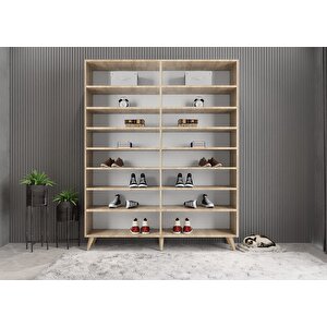 Dört Kapaklı Ayakkabılık Meşe P.d.a._5_160cm 160 cm