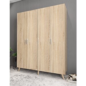 Dört Kapaklı Ayakkabılık Meşe P.d.a._5_180cm 160 cm