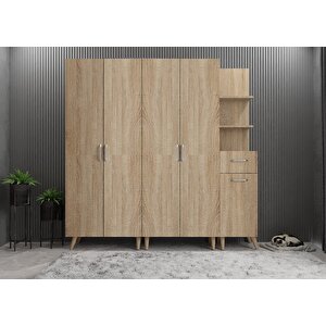 Eko Life 5 Kapaklı Portmanto Meşe P.b.l.e_5_200cm 200 cm