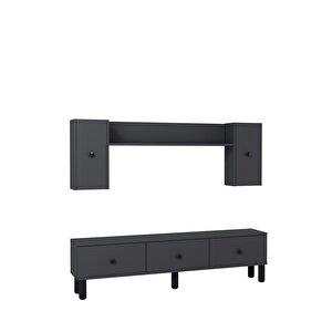 1355tv180-1ct Tv Sehpasi,tv Üni̇tesi̇ ANTRASİT-SİYAH