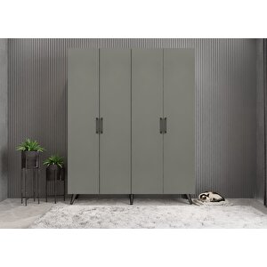 Dört Kapaklı Ayakkabılık Antrasit P.d.a._2_180cm 180 cm