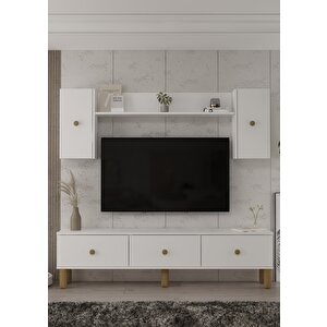 1355tv180-1ct Tv Sehpasi,tv Üni̇tesi̇ BEYAZ-SAFİRMEŞE Beyaz-Safirmeşe