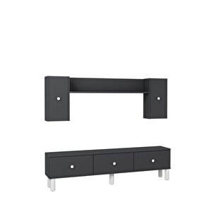 1355tv180-1ct Tv Sehpasi,tv Üni̇tesi̇ ANTRASİT-BEYAZ