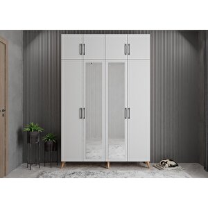 Trend Dört Kapaklı Portmanto Çam&beyaz P.d.t._7_160cm 160 cm