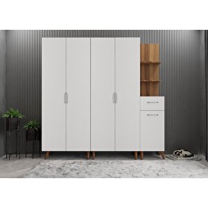 Eko Life 5 Kapaklı Portmanto Ceviz&beyaz P.b.l.e_7_175cm 175 cm