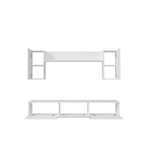 1356tv180-1ct Duvara Montaj Tv Sehpasi, Tv Üni̇tesi̇ BEYAZ-SAFİRMEŞE