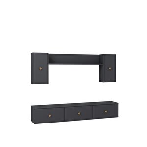 1356tv180-1ct Duvara Montaj Tv Sehpasi, Tv Üni̇tesi̇ ANTRASİT-SAFİRMEŞE