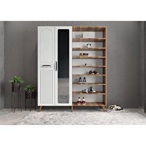 Membran Life Dört Kapaklı Portmanto Ceviz&beyaz P.d.m.l_3_160cm 160 cm