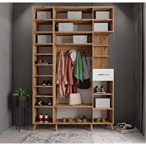 Yıldız Dört Kapaklı Portmanto Çam&beyaz P.d.y._7_140cm 140 cm