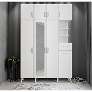 Yıldız Dört Kapaklı Portmanto Beyaz P.d.y._1_140cm