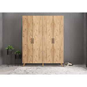 Dört Kapaklı Ayakkabılık Çam P.d.a._4_180cm 180 cm