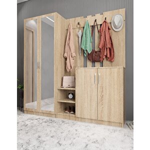 Harika 5 Kapaklı Portmanto Meşe P.b.h_2_225cm 225 cm