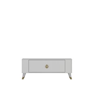 Tv1354ct Retro-32 Tv Sehpasi BEYAZ-ALTIN Beyaz-Altın