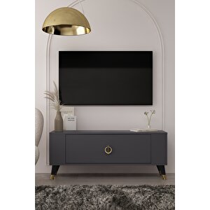 Tv1354ct Retro-32 Tv Sehpasi ANTRASİT-ALTIN Antrasit