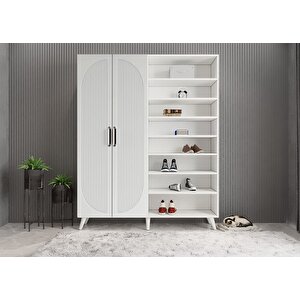 Membran Harika Dört Kapaklı Portmanto Beyaz P.d.m.h._1_140cm 140 cm