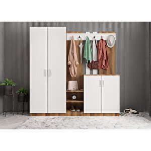 Eko Harika 5 Kapaklı Portmanto Ceviz&beyaz P.b.h.e_6_225cm 225 cm