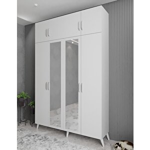 Trend Dört Kapaklı Portmanto Beyaz P.d.t_1_160cm 160 cm