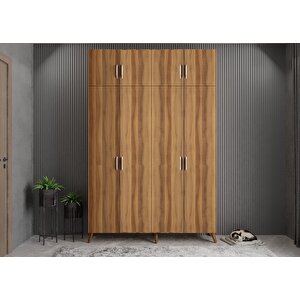 Trend Eko Dört Kapaklı Portmanto Ceviz P.d.t.e._5_140cm 140 cm