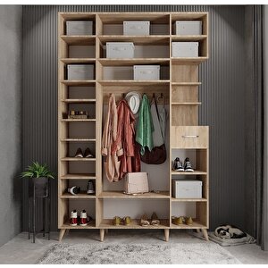 Yıldız Dört Kapaklı Portmanto Meşe P.d.y._4_140cm 140 cm