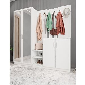 Harika 5 Kapaklı Portmanto Beyaz P.b.h_1_175cm 175 cm