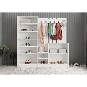 Harika 5 Kapaklı Portmanto Beyaz P.b.h_1_200cm 200 cm