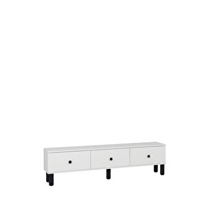 1357tv180-1ct Tv Sehpasi BEYAZ-SİYAH