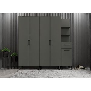 Eko Life 5 Kapaklı Portmanto Antrasit P.b.l.e_2_225cm 225 cm