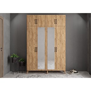 Trend Dört Kapaklı Portmanto Çam P.d.t._3_160cm 160 cm