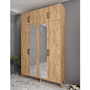 Trend Dört Kapaklı Portmanto Çam P.d.t._3_160cm 160 cm