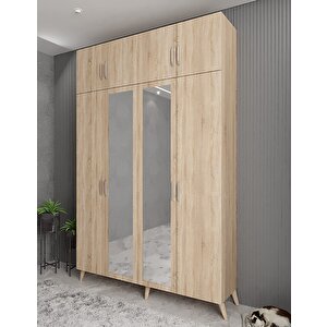 Trend Dört Kapaklı Portmanto Meşe P.d.t._4_160cm 160 cm