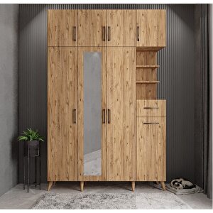 Yıldız Dört Kapaklı Portmanto Çam P.d.y._3_140cm 140 cm