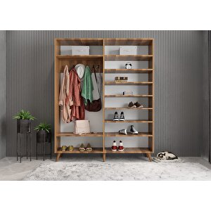 Membran Harika Dört Kapaklı Portmanto Ceviz&beyaz P.d.m.h._3_160cm 160 cm