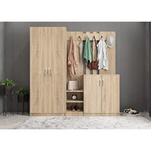 Eko Harika 5 Kapaklı Portmanto Meşe P.b.h.e_2_175cm 175 cm