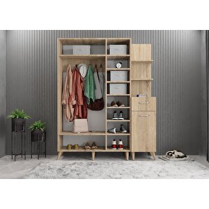 Harika Dört Kapaklı Portmanto Meşe P.d.h._5_160cm 160 cm