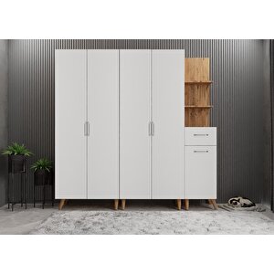 Eko Life 5 Kapaklı Portmanto Çam&beyaz P.b.l.e_10_225cm 225 cm