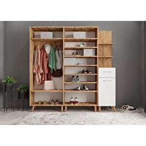 Eko Life 5 Kapaklı Portmanto Çam&beyaz P.b.l.e_10_225cm 225 cm