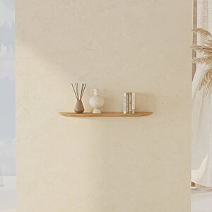 Blob Raf 80 Cm Sol Ahşap