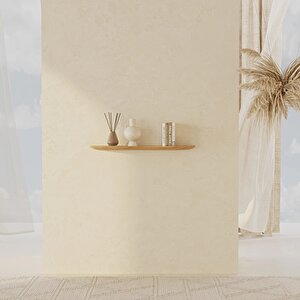 Blob Raf 80 Cm Sol Ahşap