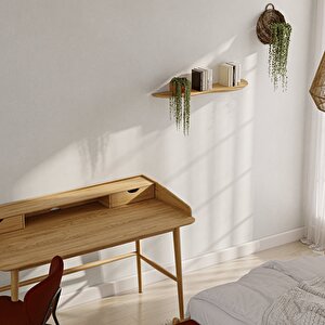 Blob Raf 80 Cm Sağ Ahşap